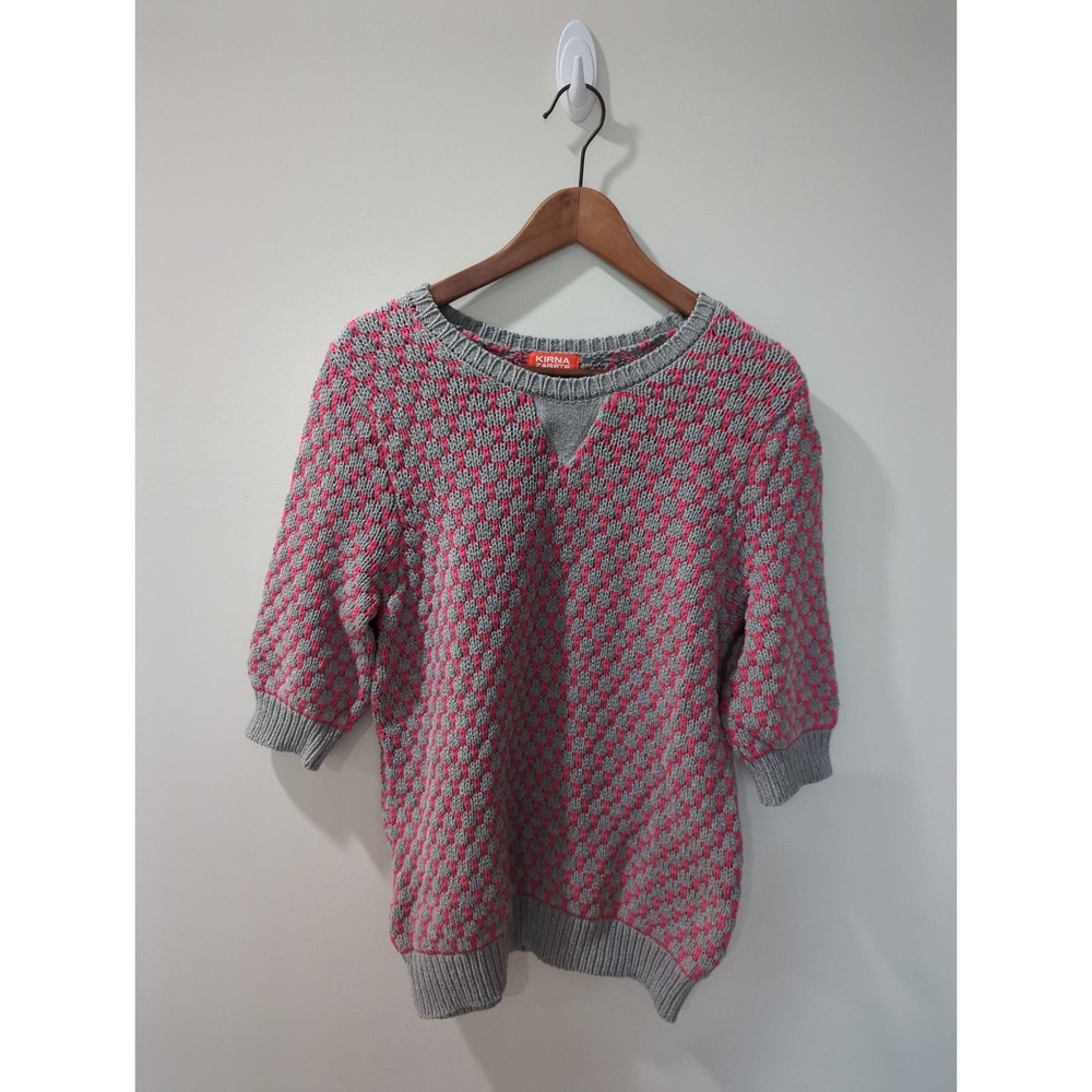 Kirna Zabete x Target Gray Pink 3/4 Sleeve Sweater